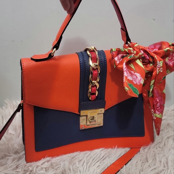 💙ALDO Glenda With Twilly Multicolor Satchel Bag - Picture 5 of 16